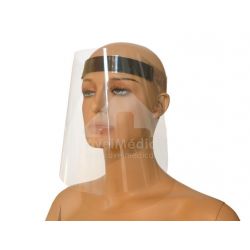 Viseira de Proteção Facial c/ Elástico - Embalagem de 50 unidades