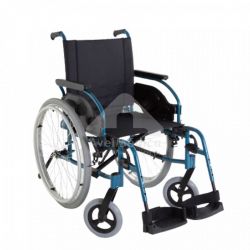Cadeira rodas auto propulsão com suporte canadianas