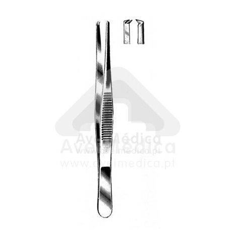 Pinça Dissecção Recta com Dente 18 cm