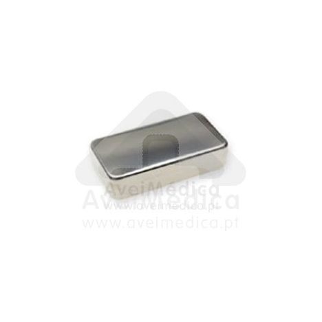 Caixa Inox com Tampa 35x15x8cm