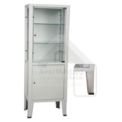 Armário Instrumentos com Cacifo pés em inox