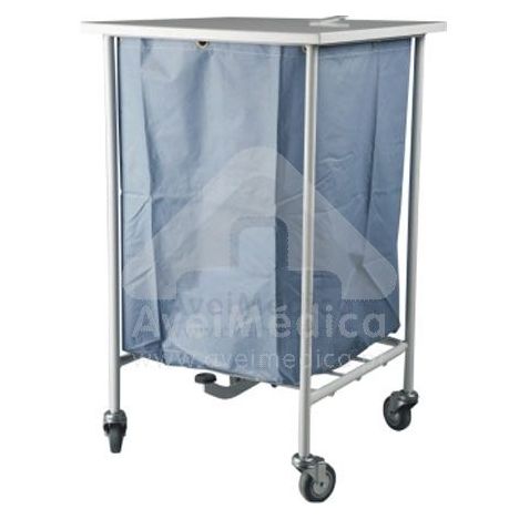 Carro Roupa Suja Com Tampa e Pedal