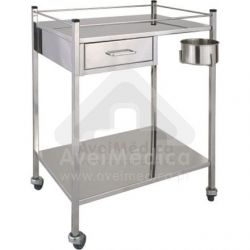 Mesa de Pensos Inox com Gaveta