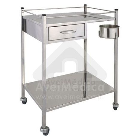 Mesa de Pensos Inox com Gaveta